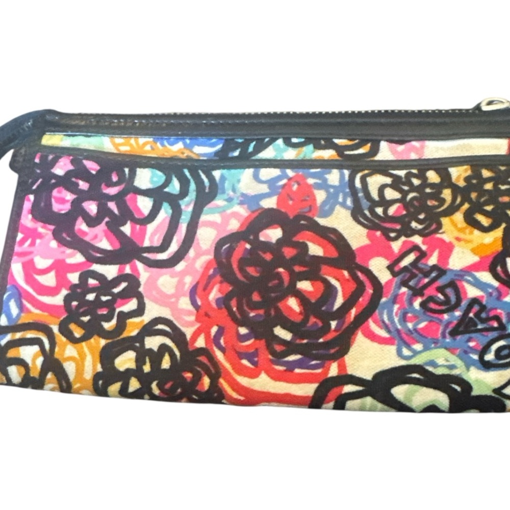 Coach Poppy Floral Graffiti Wristlet - EUC - Picture 3 of 5